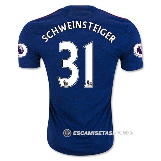 Camiseta Jugador del Manchester United Schweinsteiger 2ª Equipac - Haga un click en la imagen para cerrar